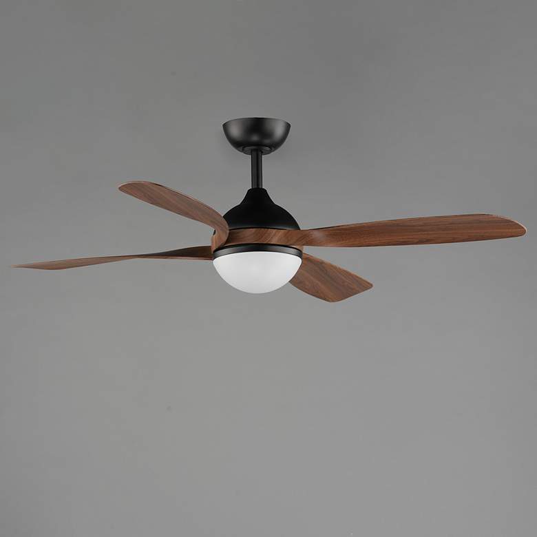 Image 2 52" Maxim Bola Walnut/Black Indoor Fan w LED Light Kit more views