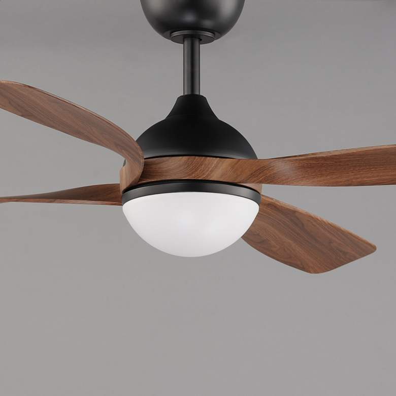 Image 4 52" Maxim Bola Walnut/Black Indoor Fan w LED Light Kit more views