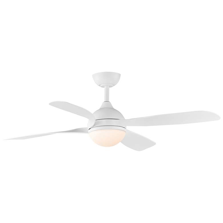 Image 1 52" Maxim Bola White Indoor Fan w LED Light Kit