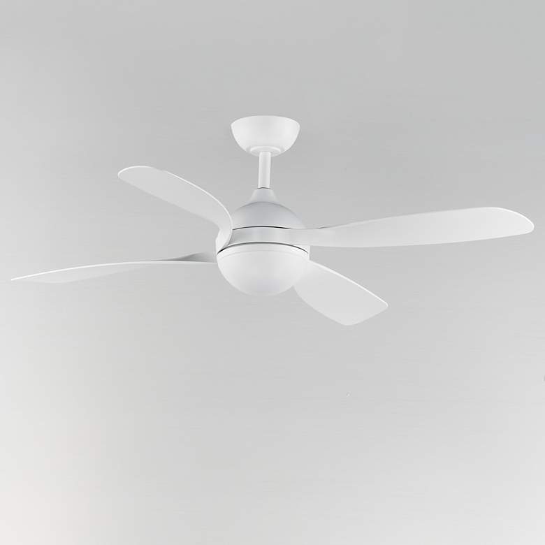 Image 2 52" Maxim Bola White Indoor Fan w LED Light Kit more views