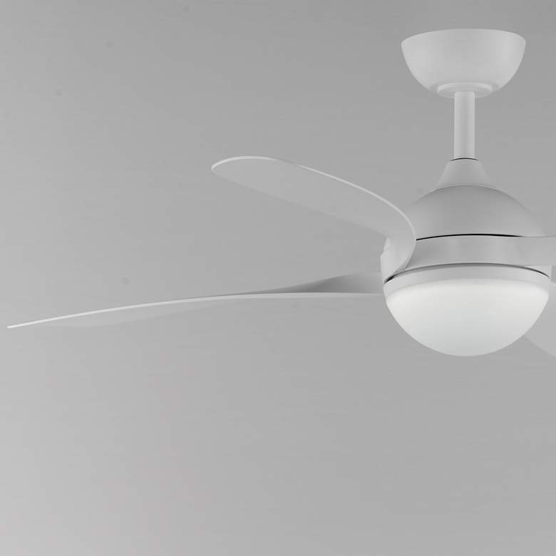 Image 4 52" Maxim Bola White Indoor Fan w LED Light Kit more views