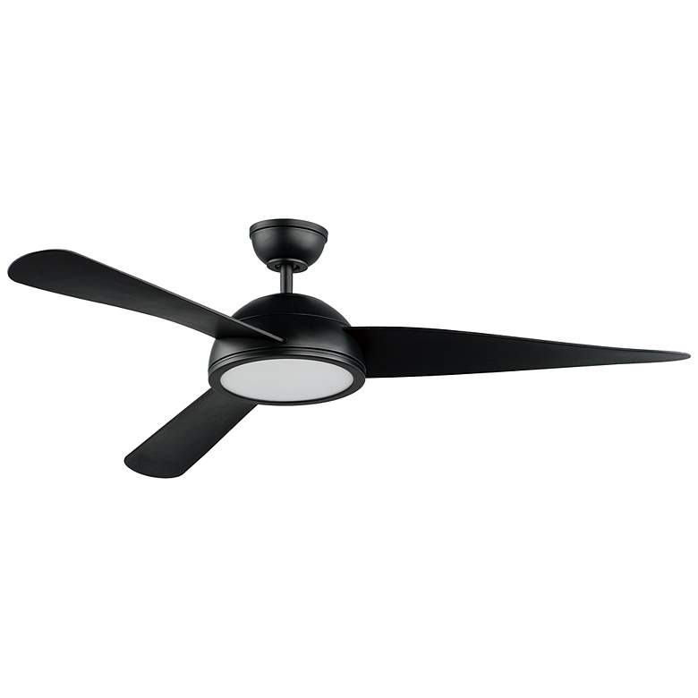 Image 1 52" Maxim Cupola Black Finish 3-Blade LED Ceiling Fan