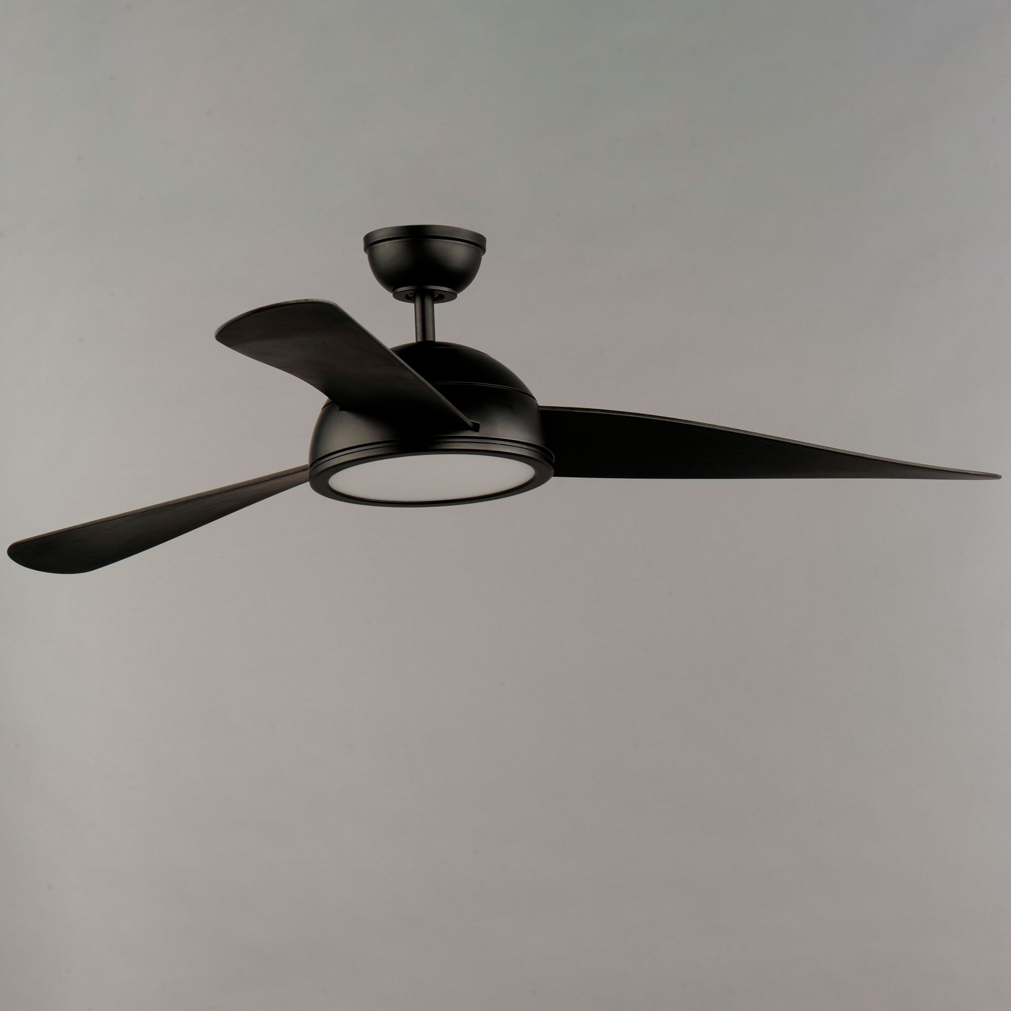 Image 7 52" Maxim Cupola Black Finish 3-Blade LED Ceiling Fan more views