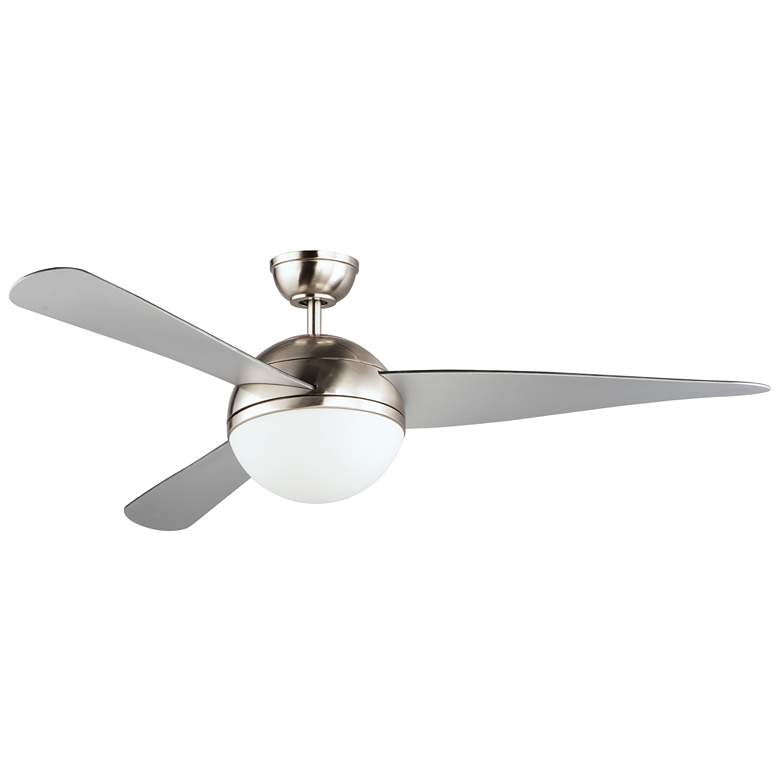 Image 1 52" Maxim Cupola Brushed Nickel 2-Light LED Ceiling Fan