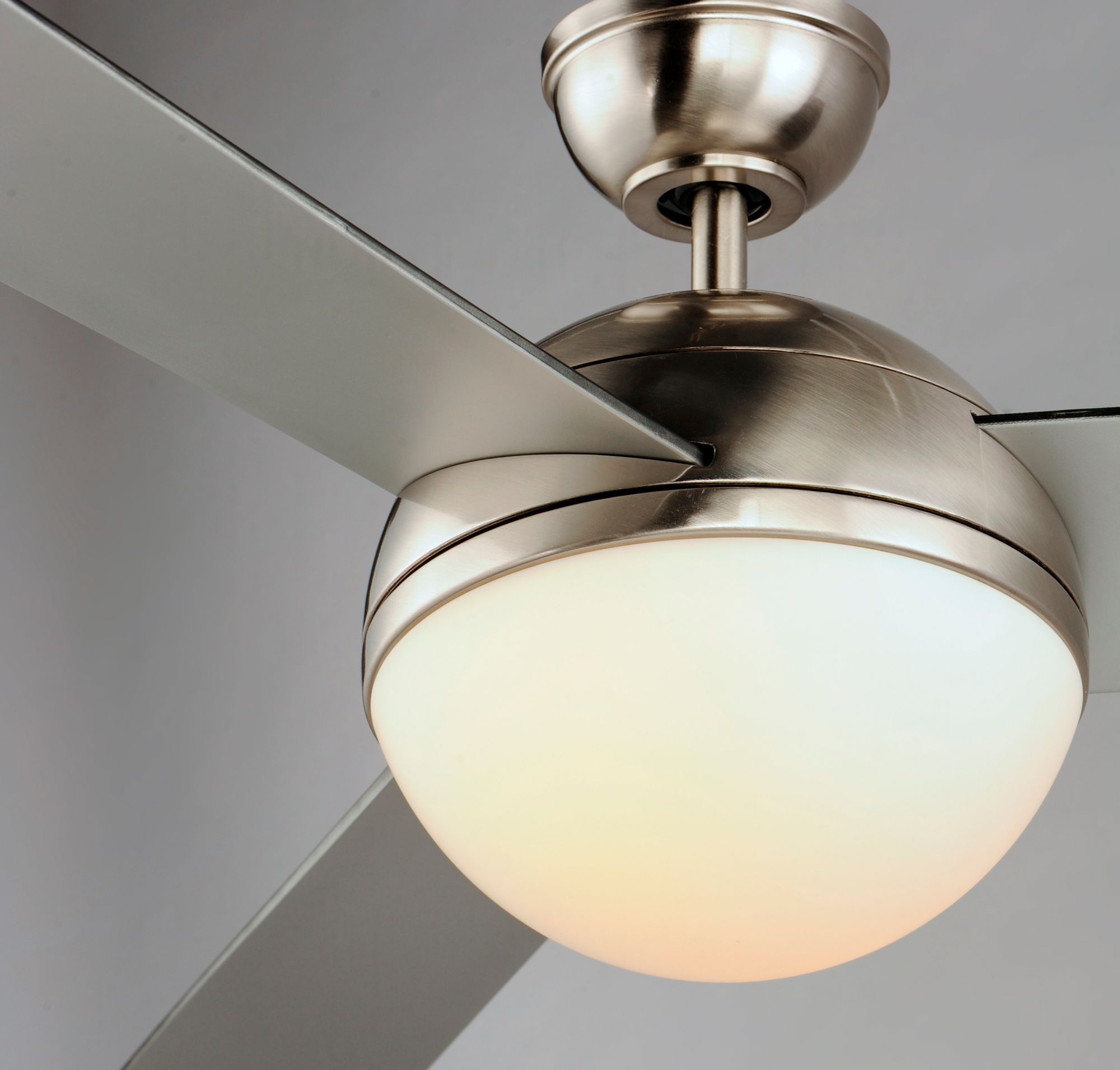 Image 5 52" Maxim Cupola Brushed Nickel 2-Light LED Ceiling Fan more views