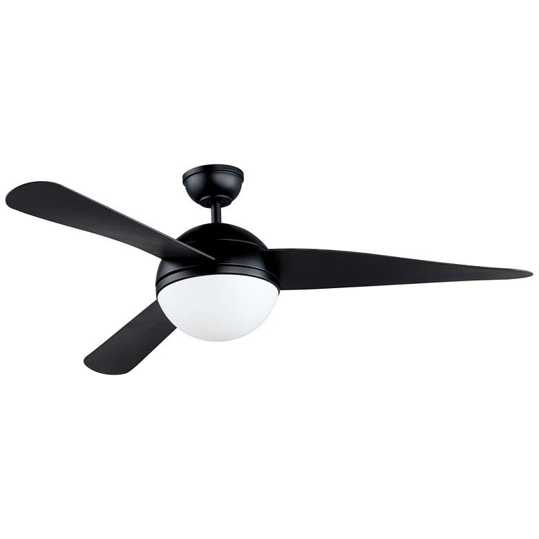 Image 1 52 inch Maxim Cupola White and Black 2-Light LED Ceiling Fan