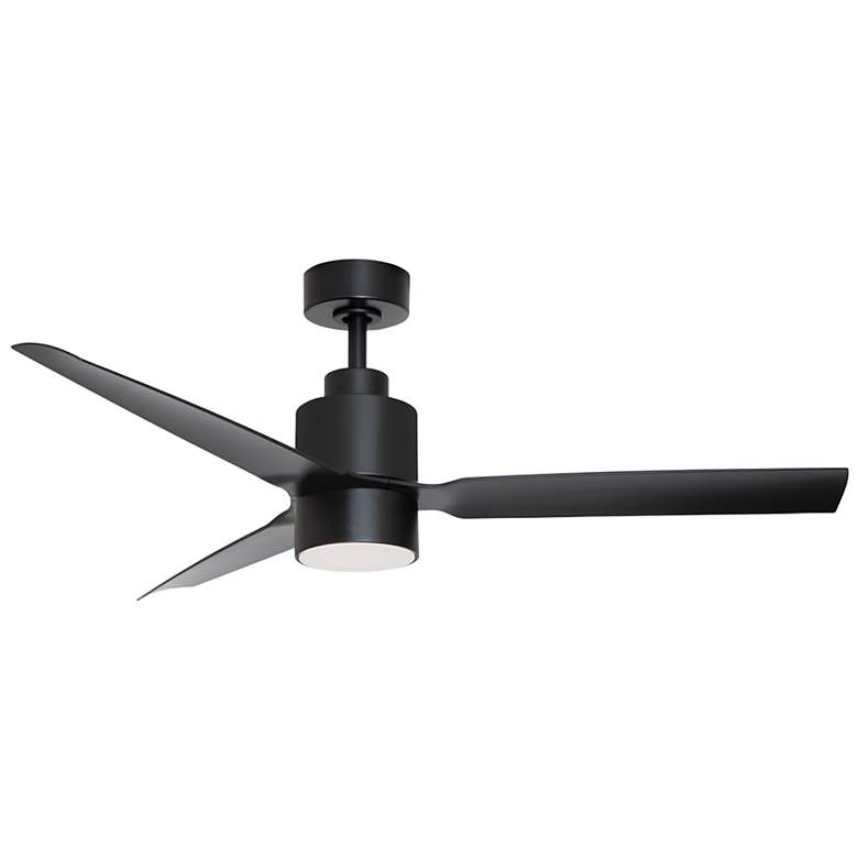 Image 1 52" Maxim Falcon AC Damp Black In/Out Fan w LED Light Kit