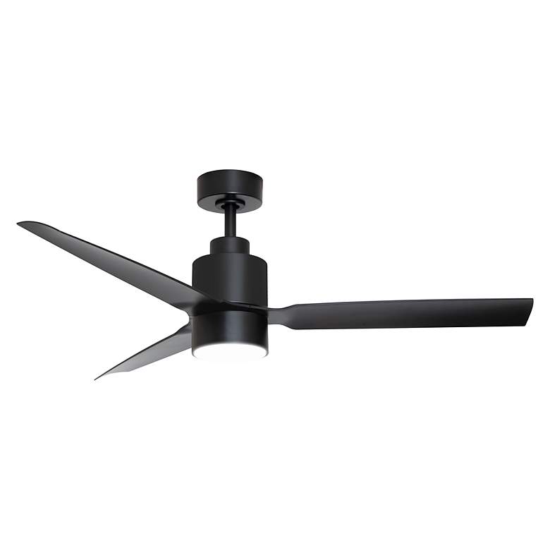 Image 2 52" Maxim Falcon AC Damp Black In/Out Fan w LED Light Kit more views