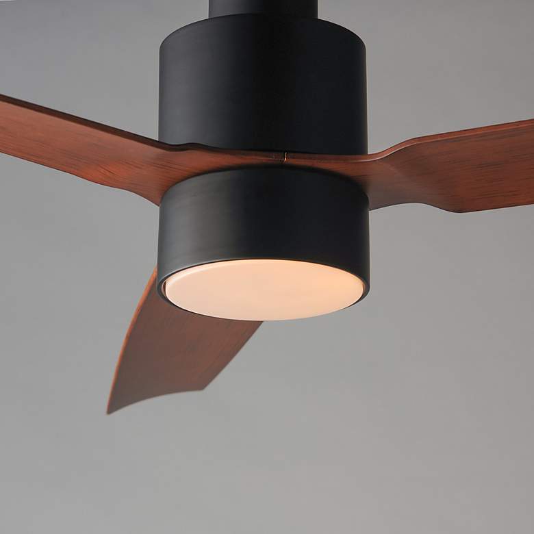 Image 4 52" Maxim Falcon DC Black/Walnut Indoor/Outdoor Fan w LED Light Kit more views