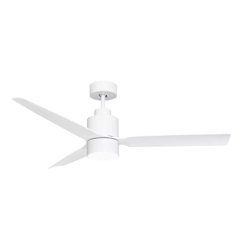 Image 3 52" Maxim Falcon DC Matte White Indoor/Outdoor Fan w LED Light Kit more views
