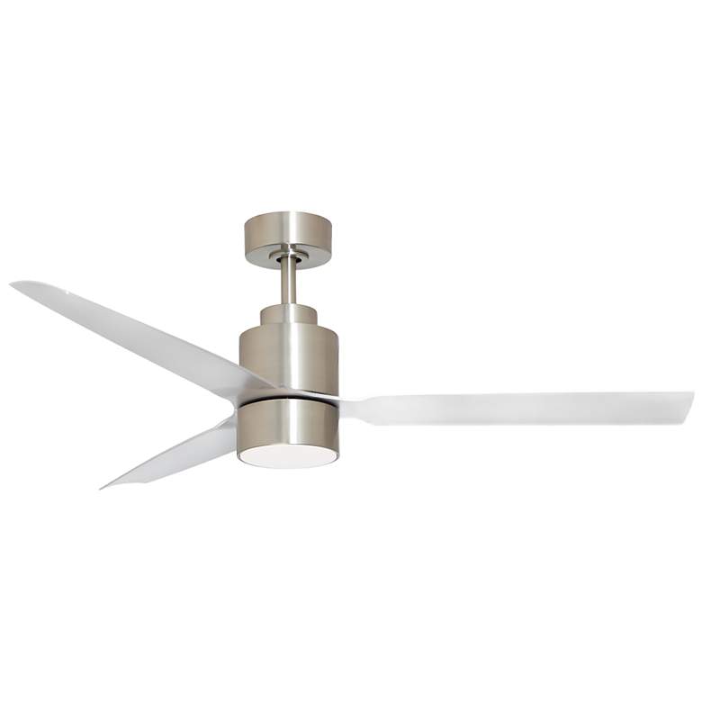 Image 1 52" Maxim Falcon DC Satin Nickel Indoor/Outdoor Fan w LED Light Kit
