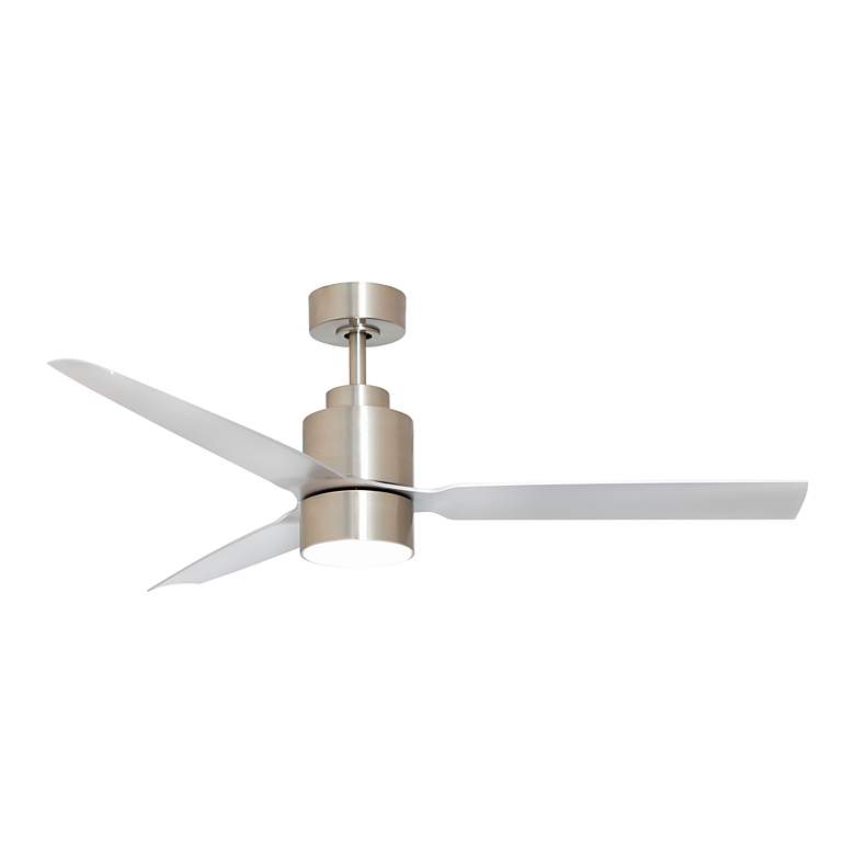 Image 3 52" Maxim Falcon DC Satin Nickel Indoor/Outdoor Fan w LED Light Kit more views
