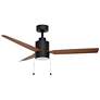 1_52" Maxim Falcon Pull Chain Black/Walnut In/Outdoor Fan w LED Light