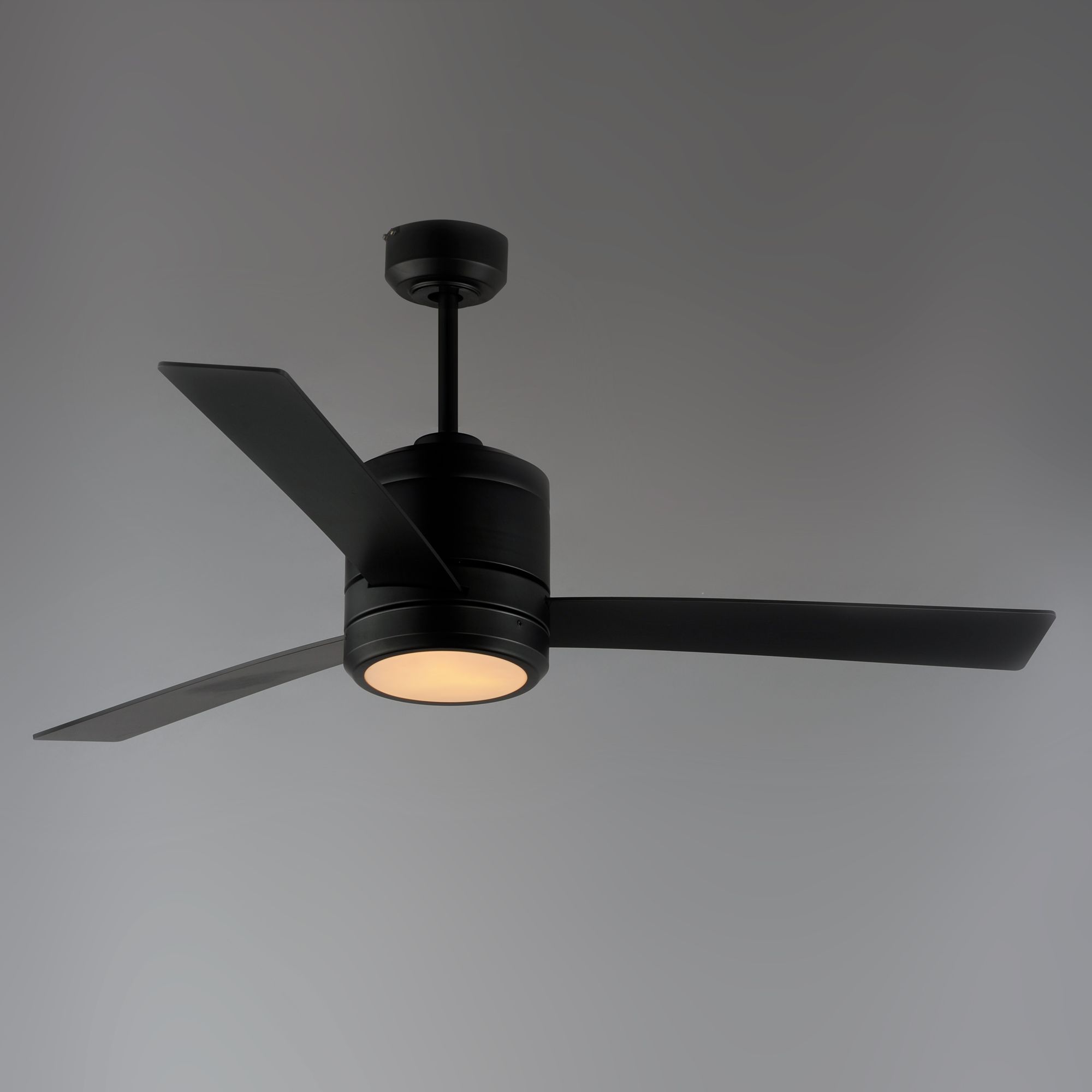 52" Maxim Tanker Matte Black LED Ceiling Fan in scene