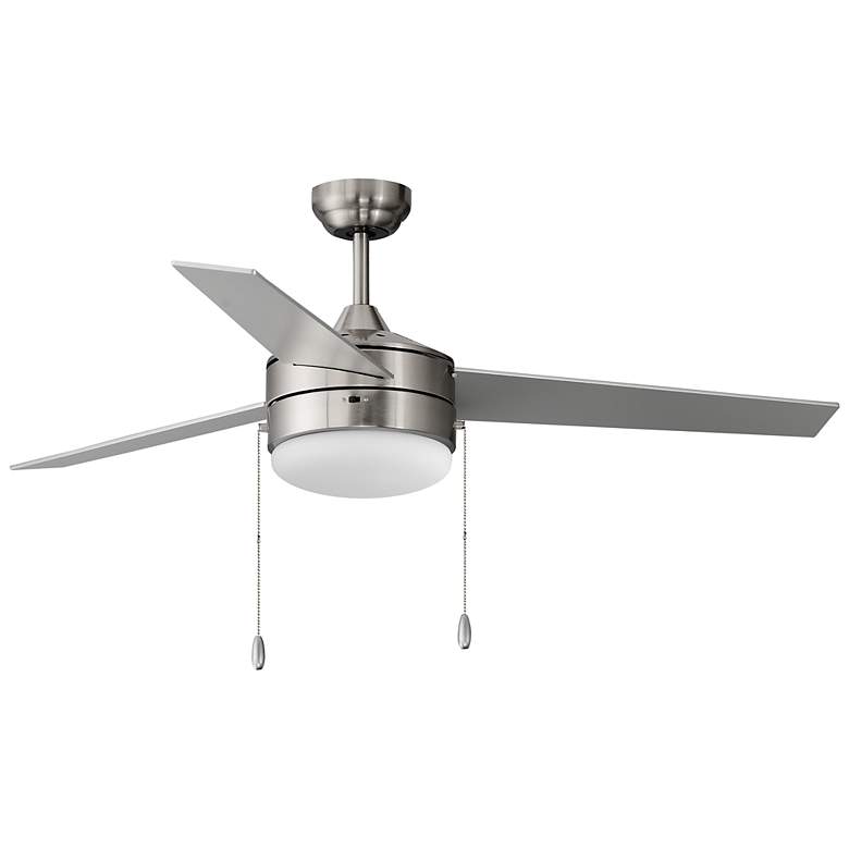 Image 3 52" Maxim Trio Satin Nickel and Black LED Ceiling Fan