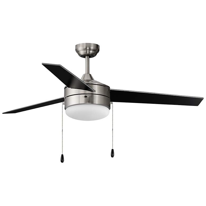 Image 5 52" Maxim Trio Satin Nickel and Black LED Ceiling Fan more views