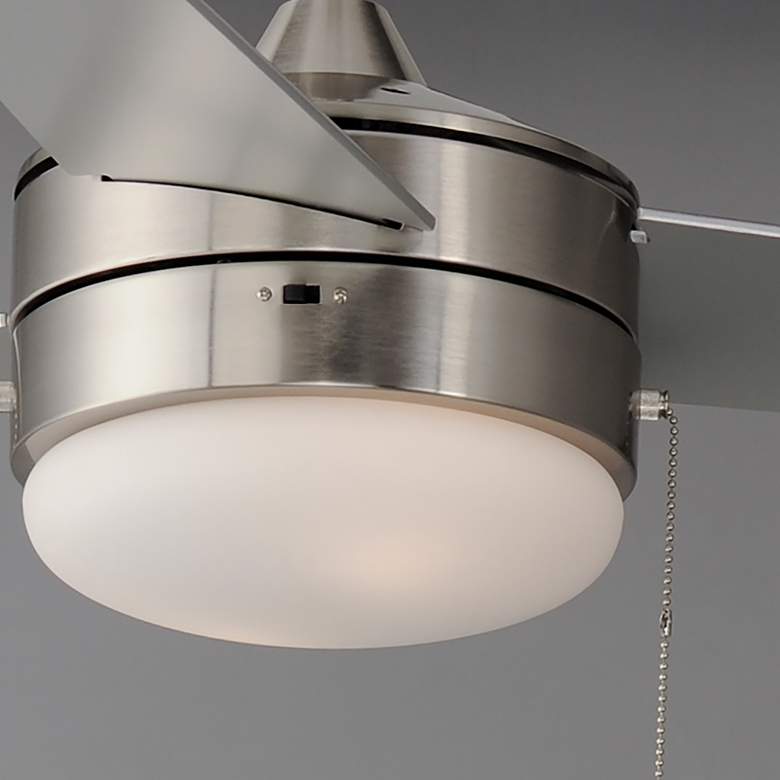 Image 6 52" Maxim Trio Satin Nickel and Black LED Ceiling Fan more views
