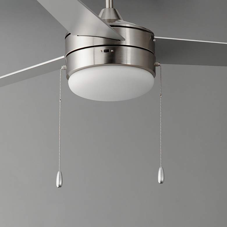 Image 7 52" Maxim Trio Satin Nickel and Black LED Ceiling Fan more views