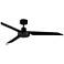 52" Maxim Ultra Slim Matte Black Ceiling Fan