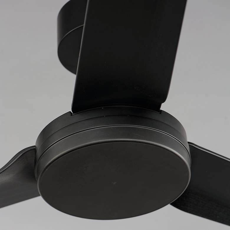 Image 5 52" Maxim Ultra Slim Matte Black Ceiling Fan more views