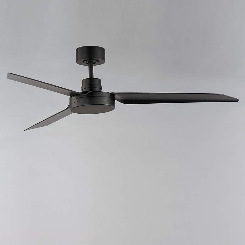 Image 6 52" Maxim Ultra Slim Matte Black Ceiling Fan more views