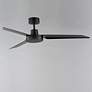 6_52" Maxim Ultra Slim Matte Black Ceiling Fan more views