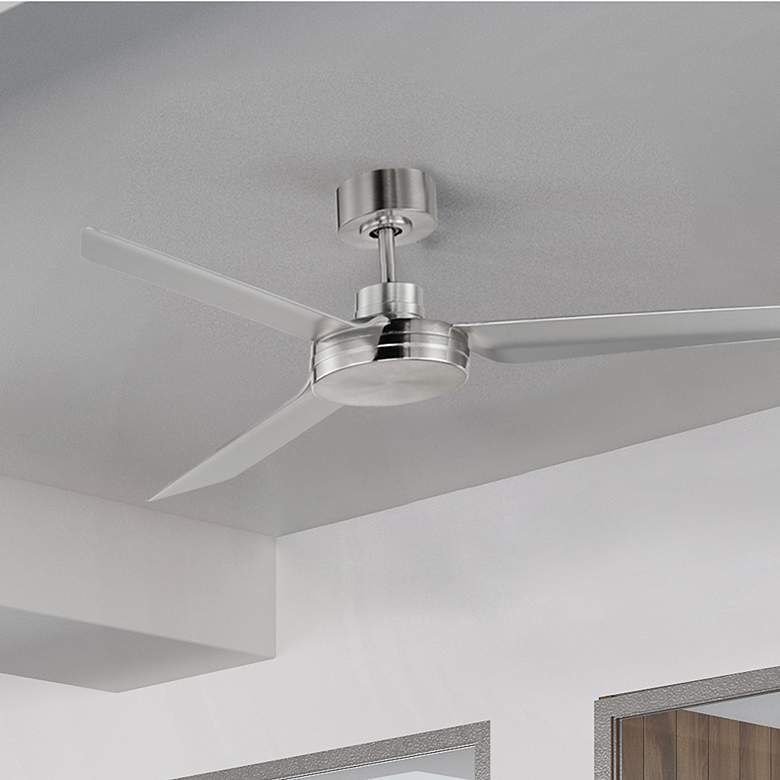 Image 1 52" Maxim Ultra Slim Satin Nickel Ceiling Fan