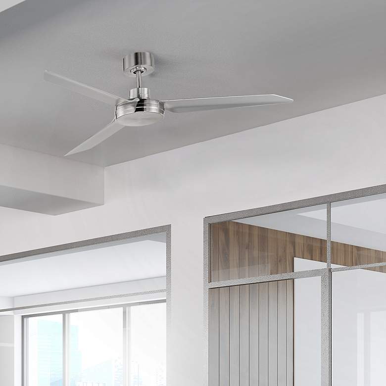 Image 3 52" Maxim Ultra Slim Satin Nickel Ceiling Fan more views