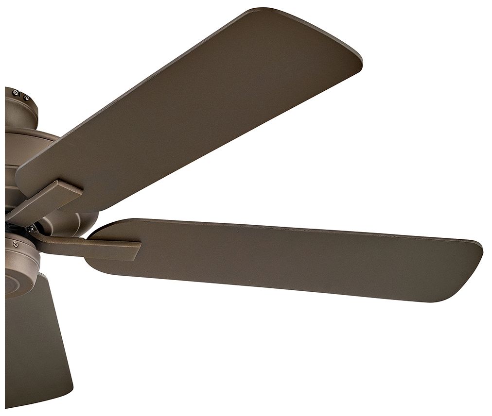 52" Metro Metallic Bronze Smart Ceiling Fan w/ Walnut Blades