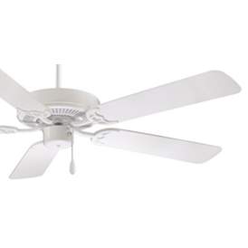 Image3 of 52" Minka Aire 5-Blade White Finish Ceiling Fan with Pull Chain more views