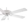 52" Minka Aire 5-Blade White Finish Ceiling Fan with Pull Chain