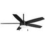 52" Minka Aire Airetor Coal Black LED Ceiling Fan with Pull Chain
