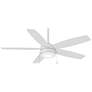 52" Minka Aire Airetor Flat White LED Ceiling Fan with Pull Chain