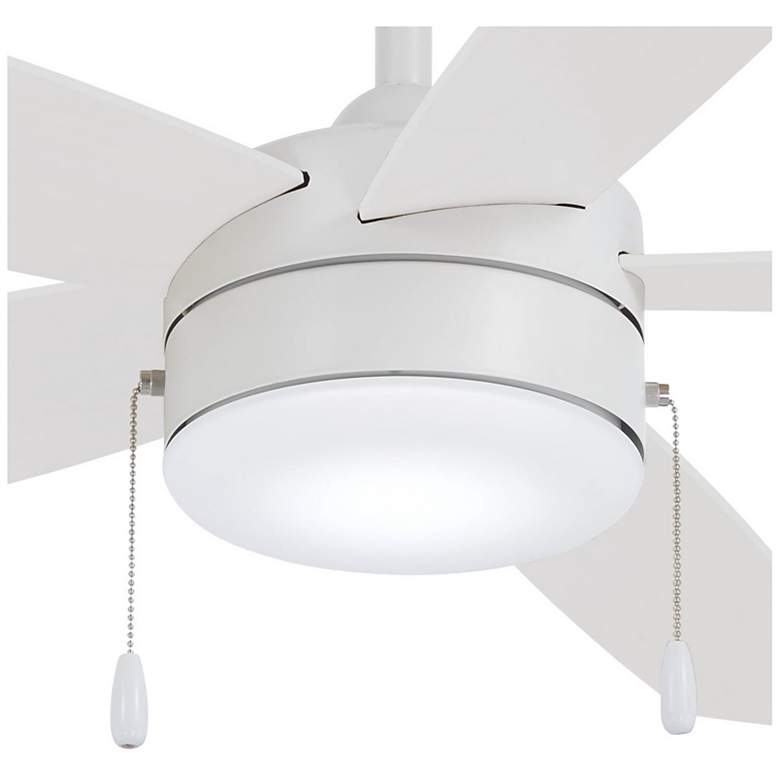 Image 3 52 inch Minka Aire Airetor Flat White LED Ceiling Fan with Pull Chain more views