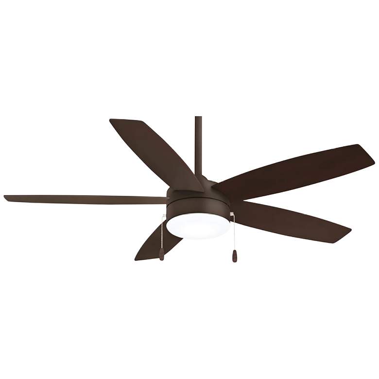 Image 1 52 inch Minka Aire Airetor Oil-Rubbed Bronze LED Pull Chain Ceiling Fan