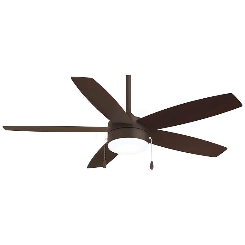 Image 1 52 inch Minka Aire Airetor Oil-Rubbed Bronze LED Pull Chain Ceiling Fan