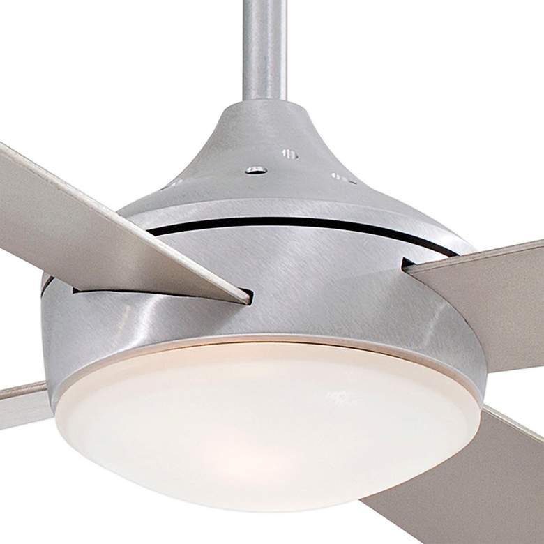 Image 3 52" Minka Aire Aluma Aluminum LED Modern Ceiling Fan with Wall Control more views