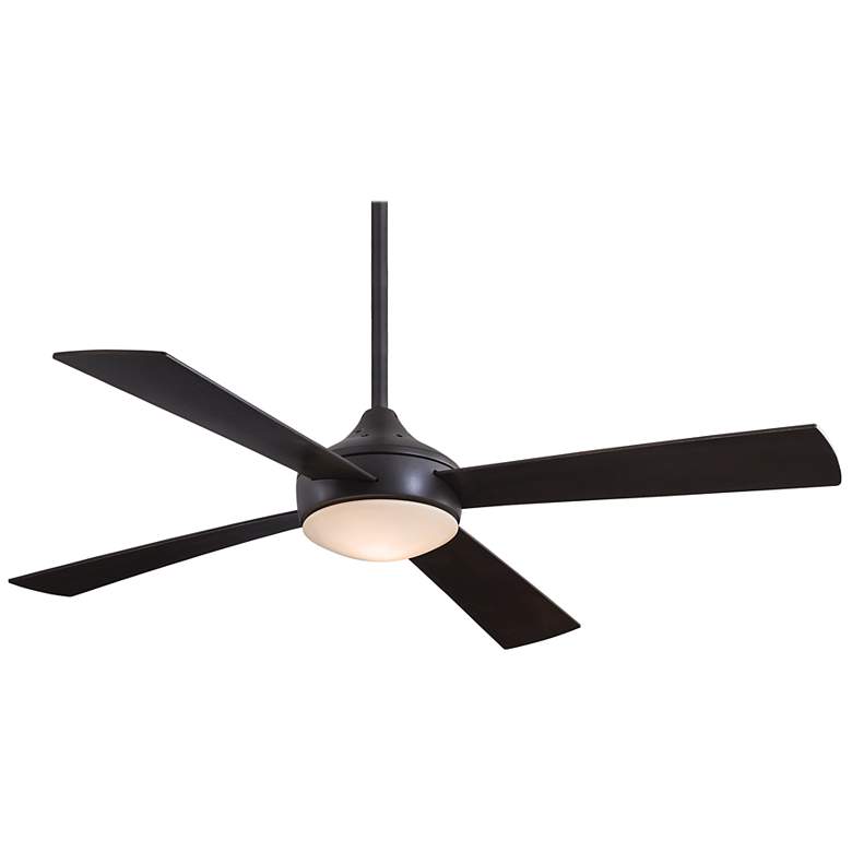 Image 2 52" Minka Aire Aluma Bronze LED Ceiling Fan with Wall Control