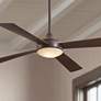 52" Minka Aire Aluma Bronze LED Ceiling Fan with Wall Control