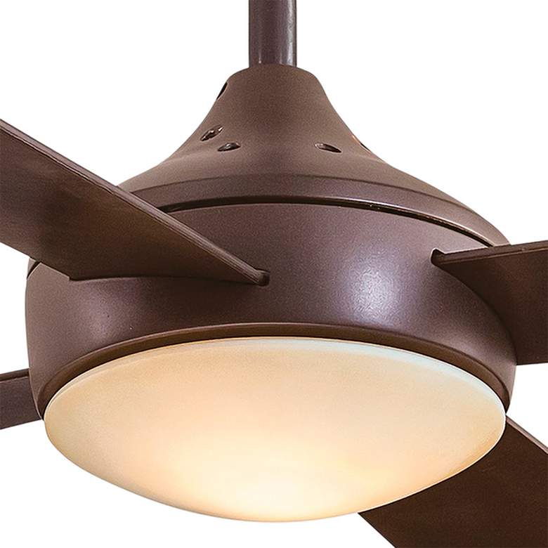 Image 3 52" Minka Aire Aluma Bronze LED Ceiling Fan with Wall Control more views