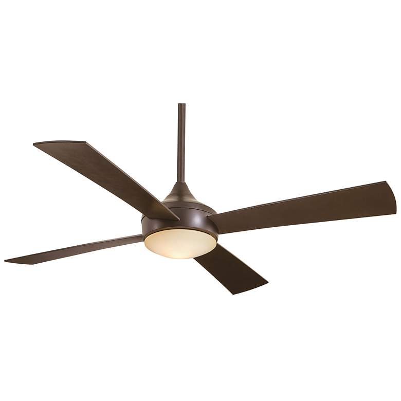 Image 2 52" Minka Aire Aluma Bronze LED Wet Rated Ceiling Fan with Remote