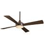 52" Minka Aire Aluma Bronze LED Wet Rated Ceiling Fan with Remote