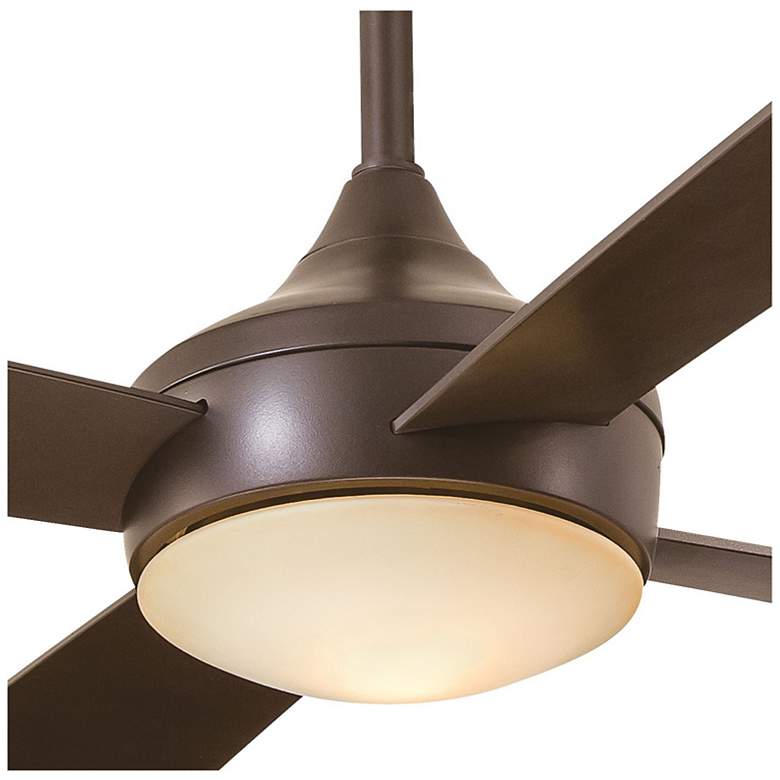Image 3 52" Minka Aire Aluma Bronze LED Wet Rated Ceiling Fan with Remote more views
