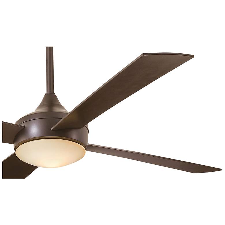Image 4 52" Minka Aire Aluma Bronze LED Wet Rated Ceiling Fan with Remote more views