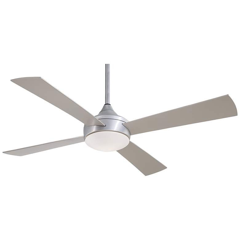 Image 2 52" Minka Aire Aluma Brushed Aluminum Wet Rated LED Fan with Remote