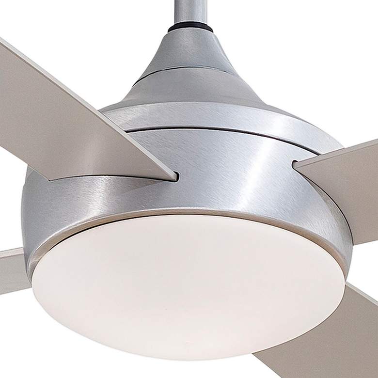 Image 3 52" Minka Aire Aluma Brushed Aluminum Wet Rated  LED Fan with Remote more views