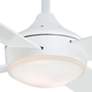 52" Minka Aire Aluma Flat White LED Ceiling Fan with Wall Control