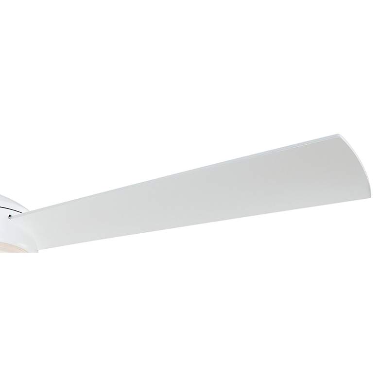 Image 4 52" Minka Aire Aluma Flat White LED Ceiling Fan with Wall Control more views