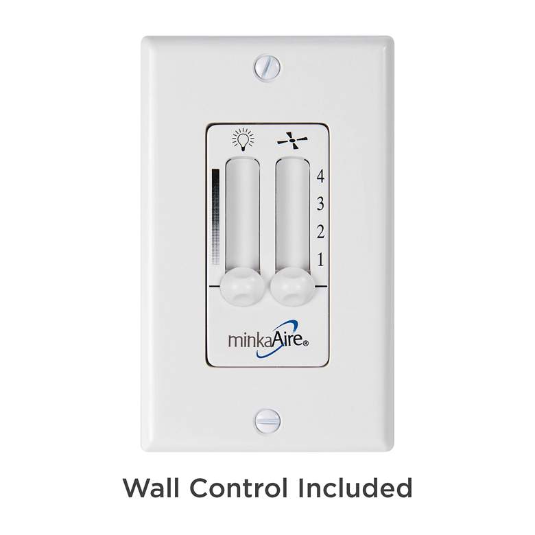 Image 5 52" Minka Aire Aluma Flat White LED Ceiling Fan with Wall Control more views