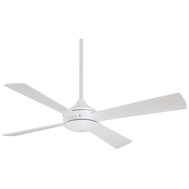 Image 6 52" Minka Aire Aluma Flat White LED Ceiling Fan with Wall Control more views